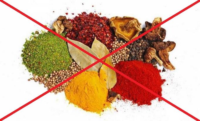 Am Fall vun zervikaler Osteochondrose ass et néideg fir d'Benotzung vu schaarf Gewierzer ze vermeiden.