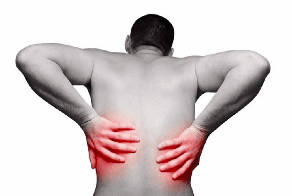 Réckschmerzen wéinst Osteochondrose